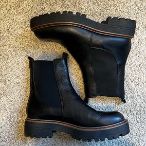 Sam Edelman Laguna Waterproof Lug Sole Chelsea Boot in Black